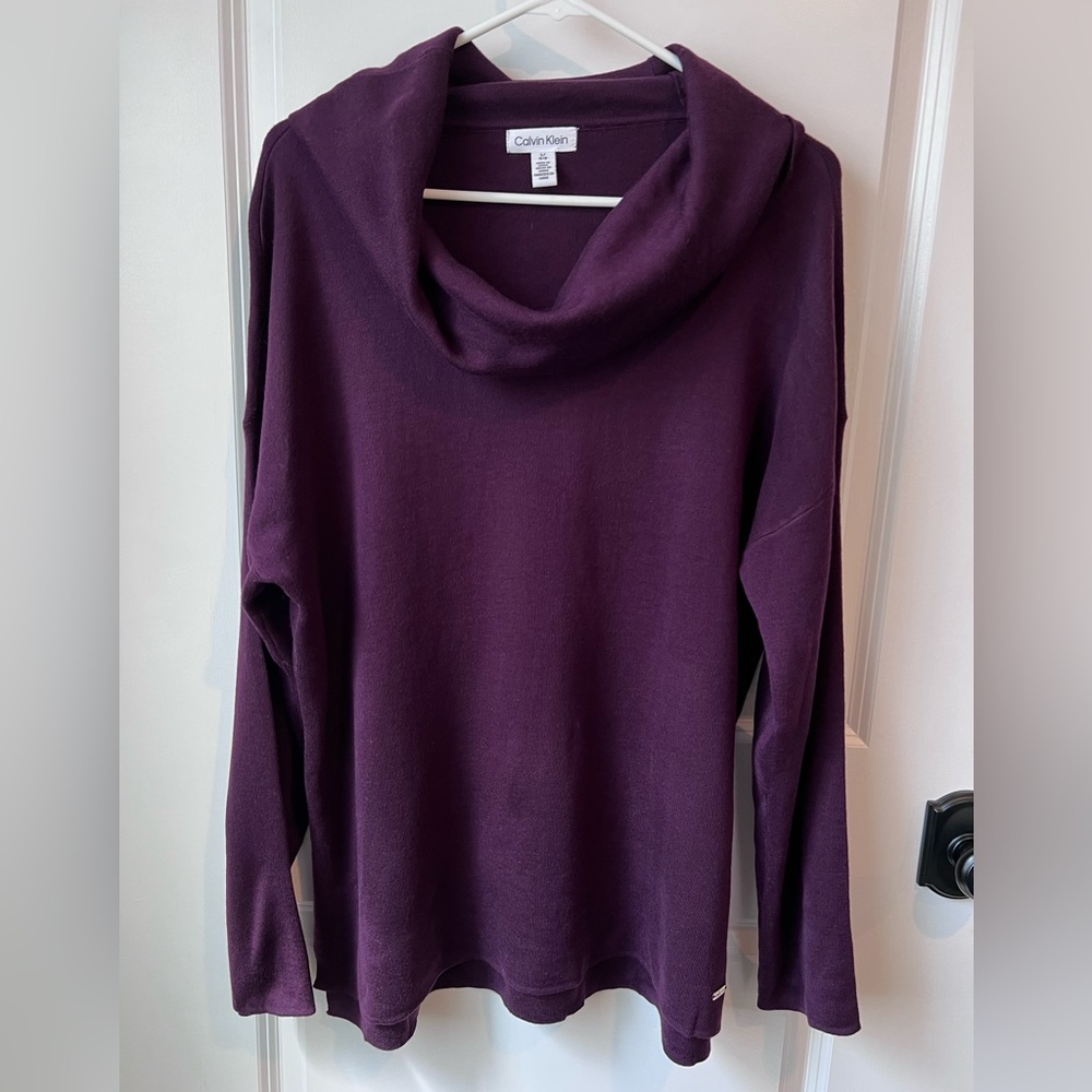 Calvin Klein Cowl-neck Sweater - size Large